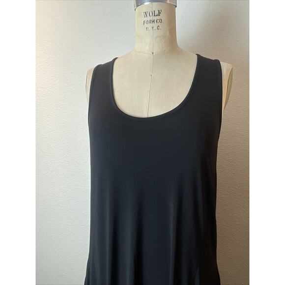 textile elizabeth and james, back sleeveless maxi dress, long, size large - Picture 2 of 6